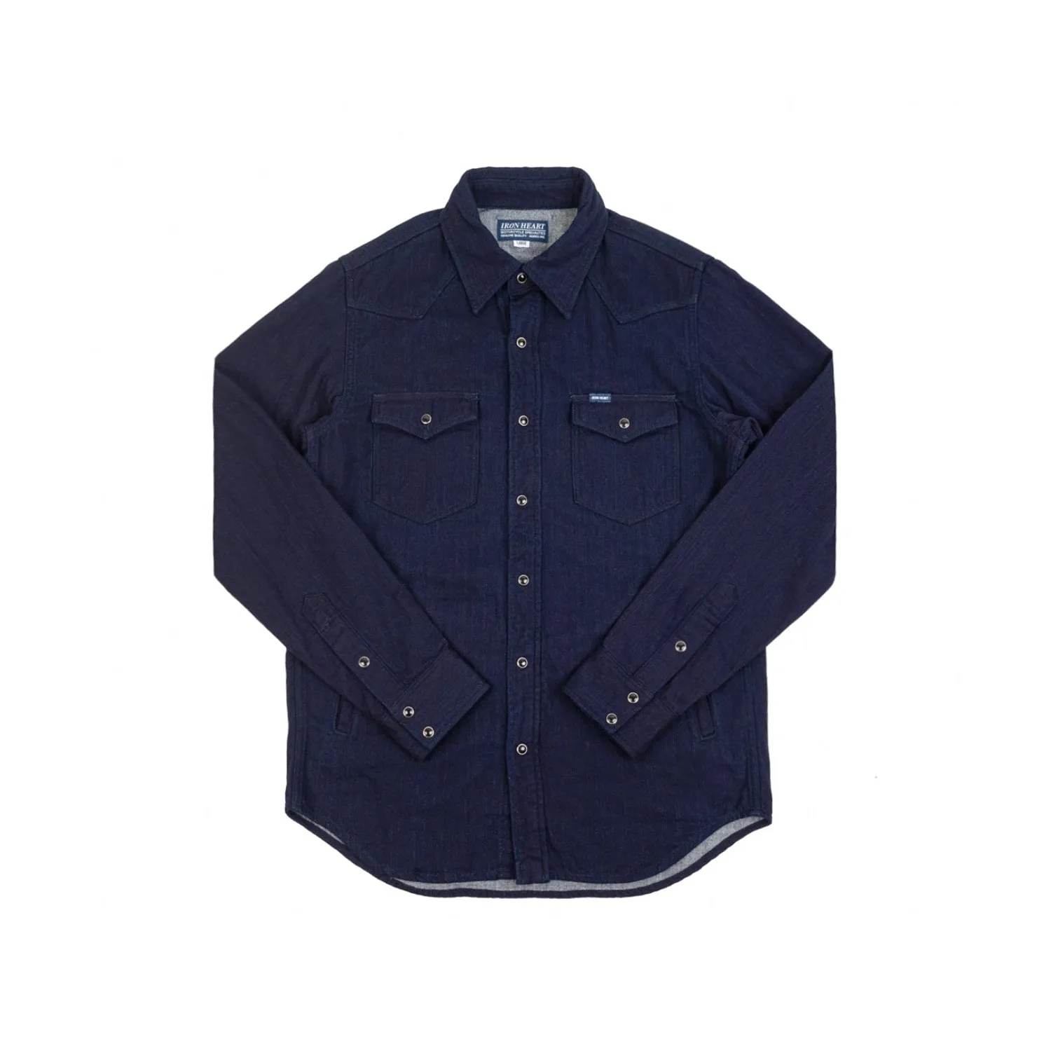 Iron Heart IHSH-347-IND Double Cloth Denim CPO Shirt Indigo FINAL SALE