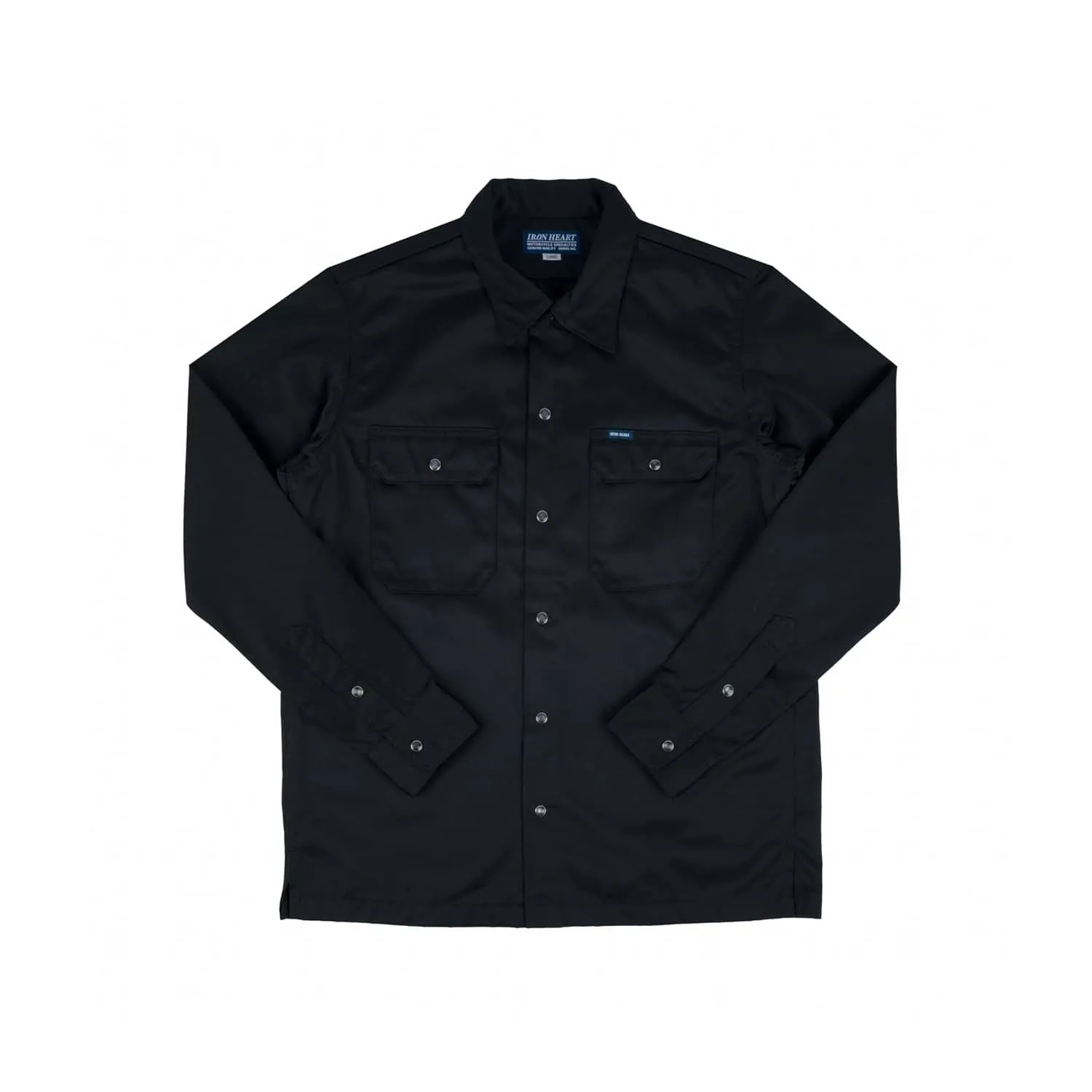 Iron Heart IHSH-383-BLK-NP 9oz T/C Mechanic Shirt Black FINAL SALE