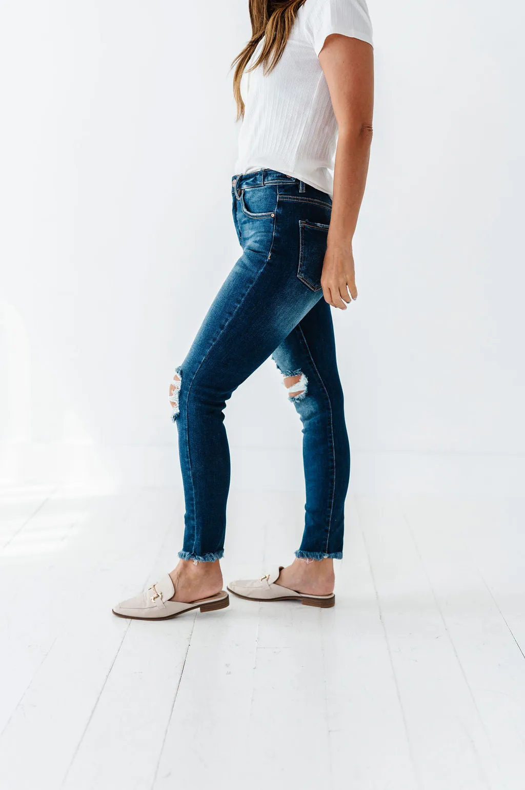 Jax Distressed Skinny Jeans