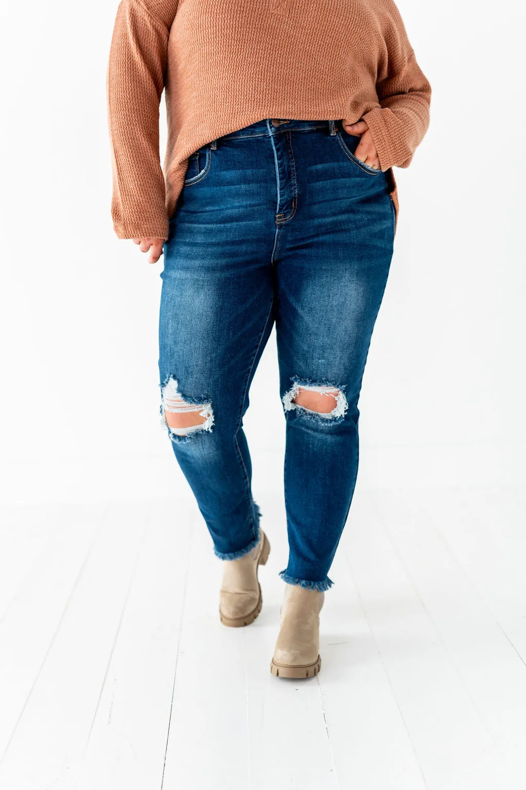 Jax Distressed Skinny Jeans