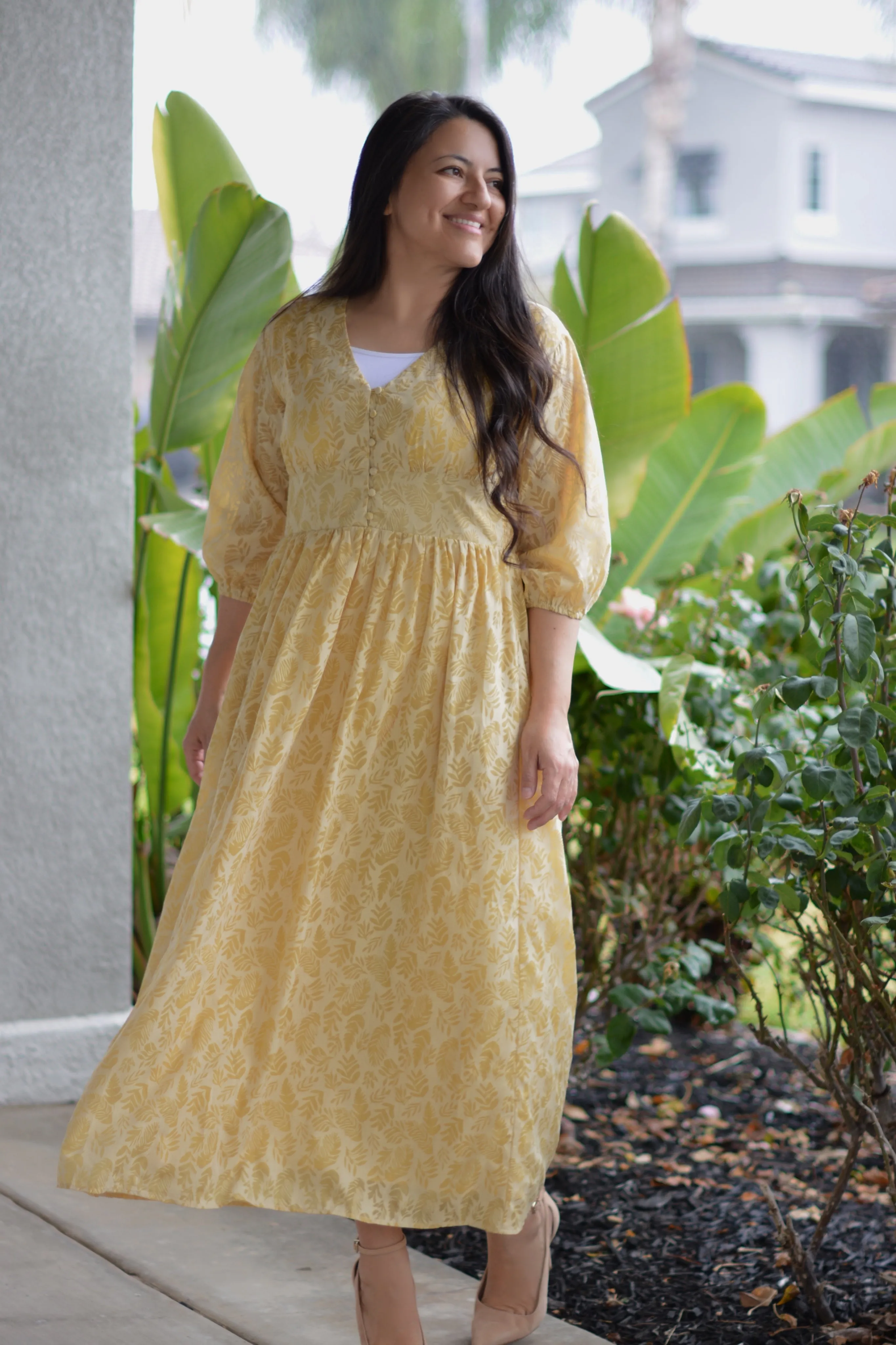 Julisa Yellow Floral Dress