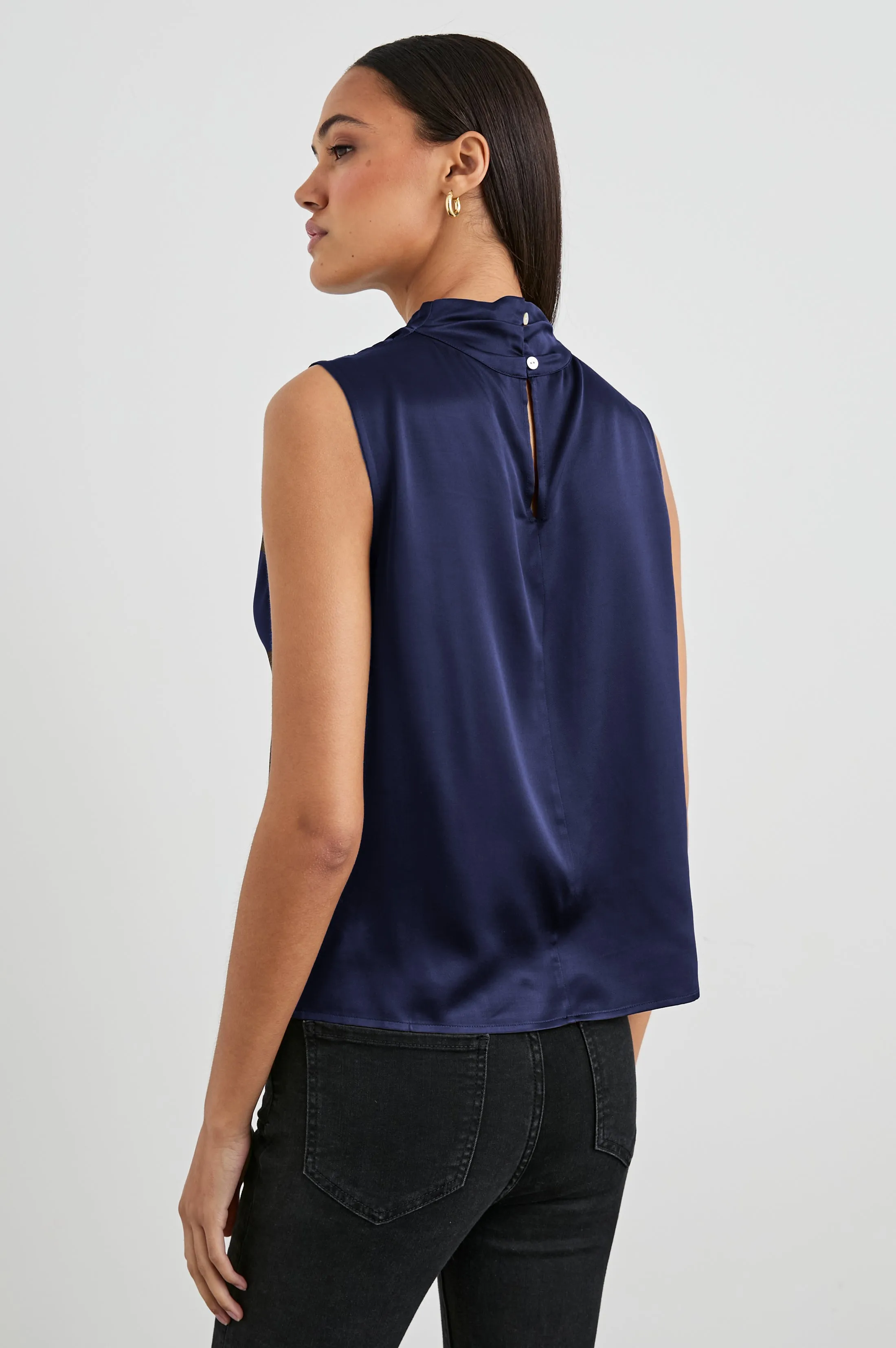 KALEEN TOP - NAVY