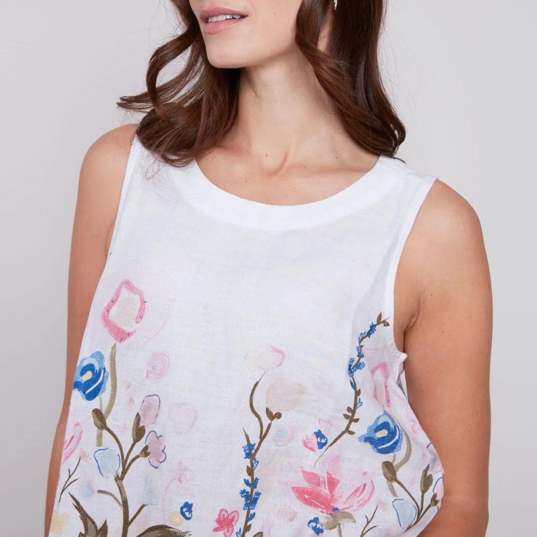 Linen Tank - Pastel Florals