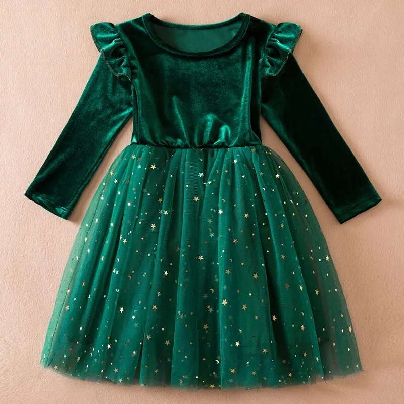 Long Sleeve Princess Dresses , Baby Girls