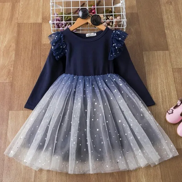 Long Sleeve Princess Dresses , Baby Girls