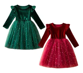 Long Sleeve Princess Dresses , Baby Girls