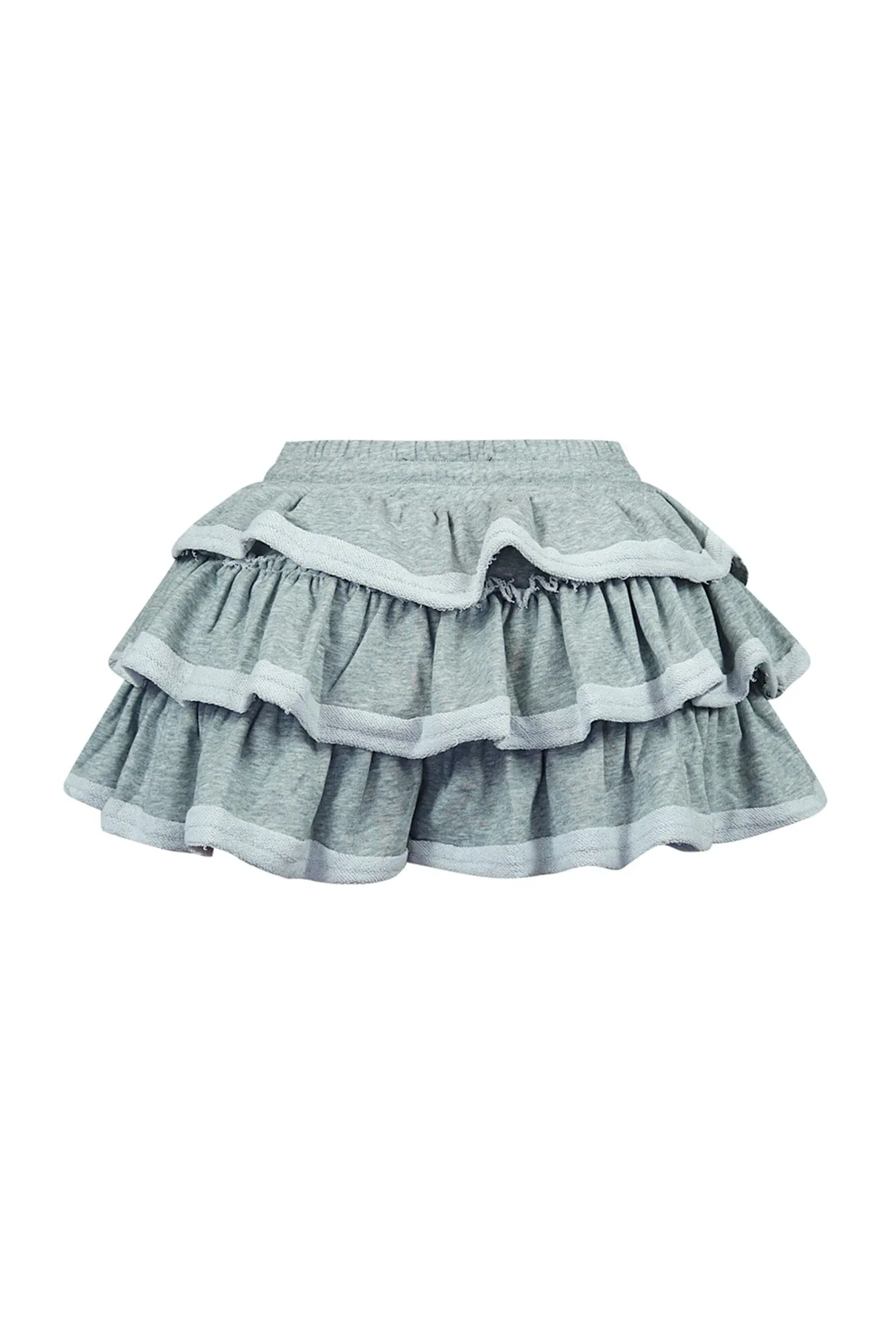 New Rules French Terry Ruffle Skirt