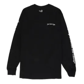 Quiet Life Now Today Tomorrow Long Sleeve T-shirt / Black