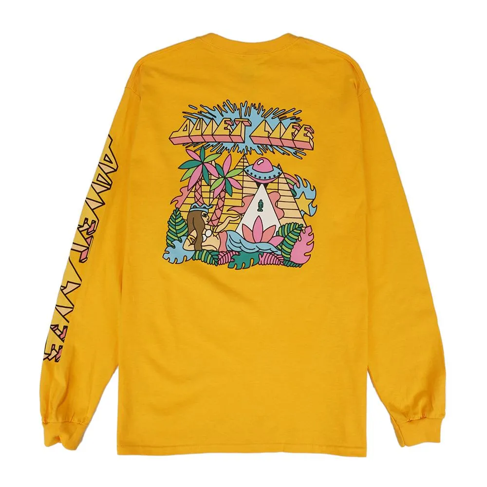 Quiet Life Splatter Long Sleeve T-shirt / Gold