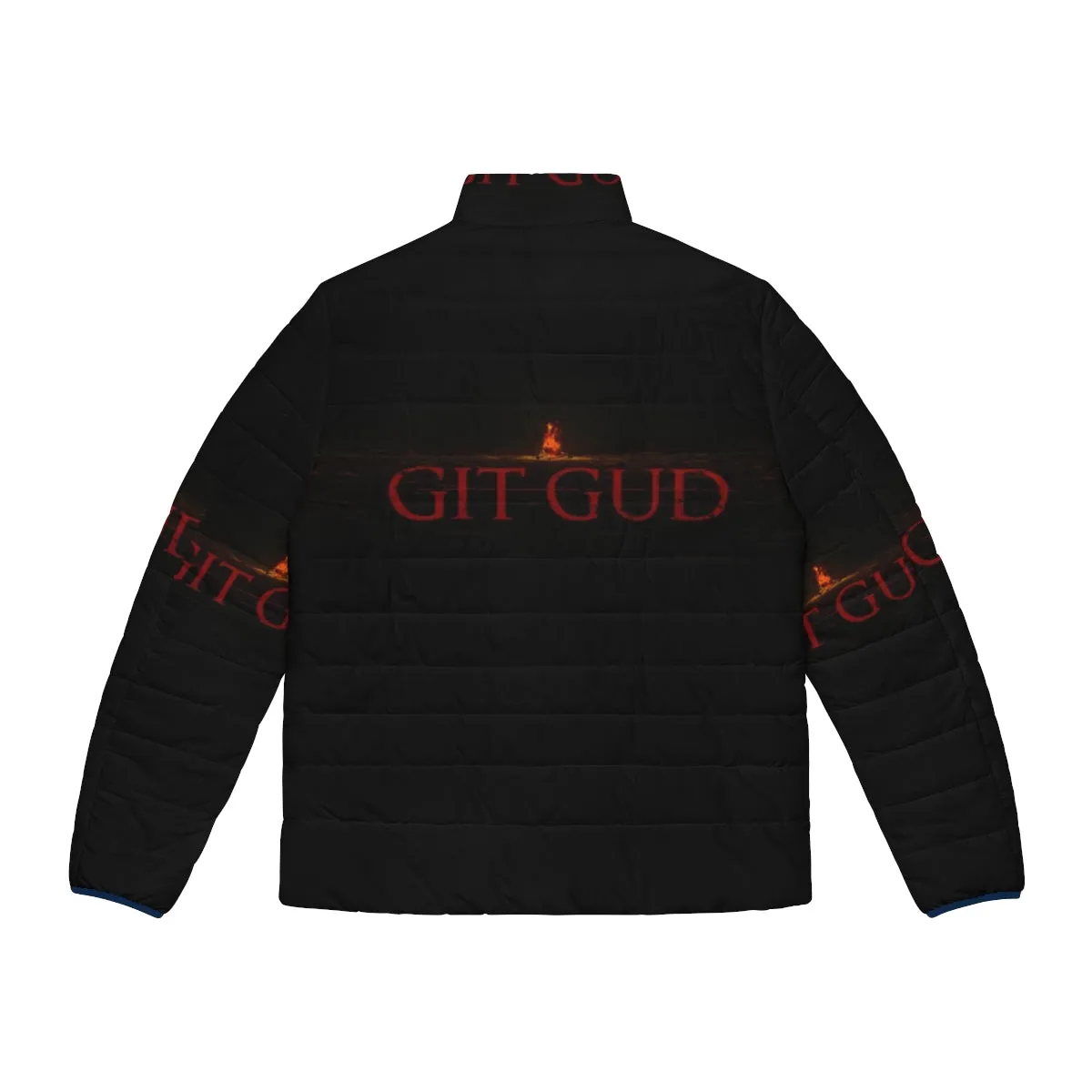 "Git Gud" Dark Souls Inspired Puffer Jacket