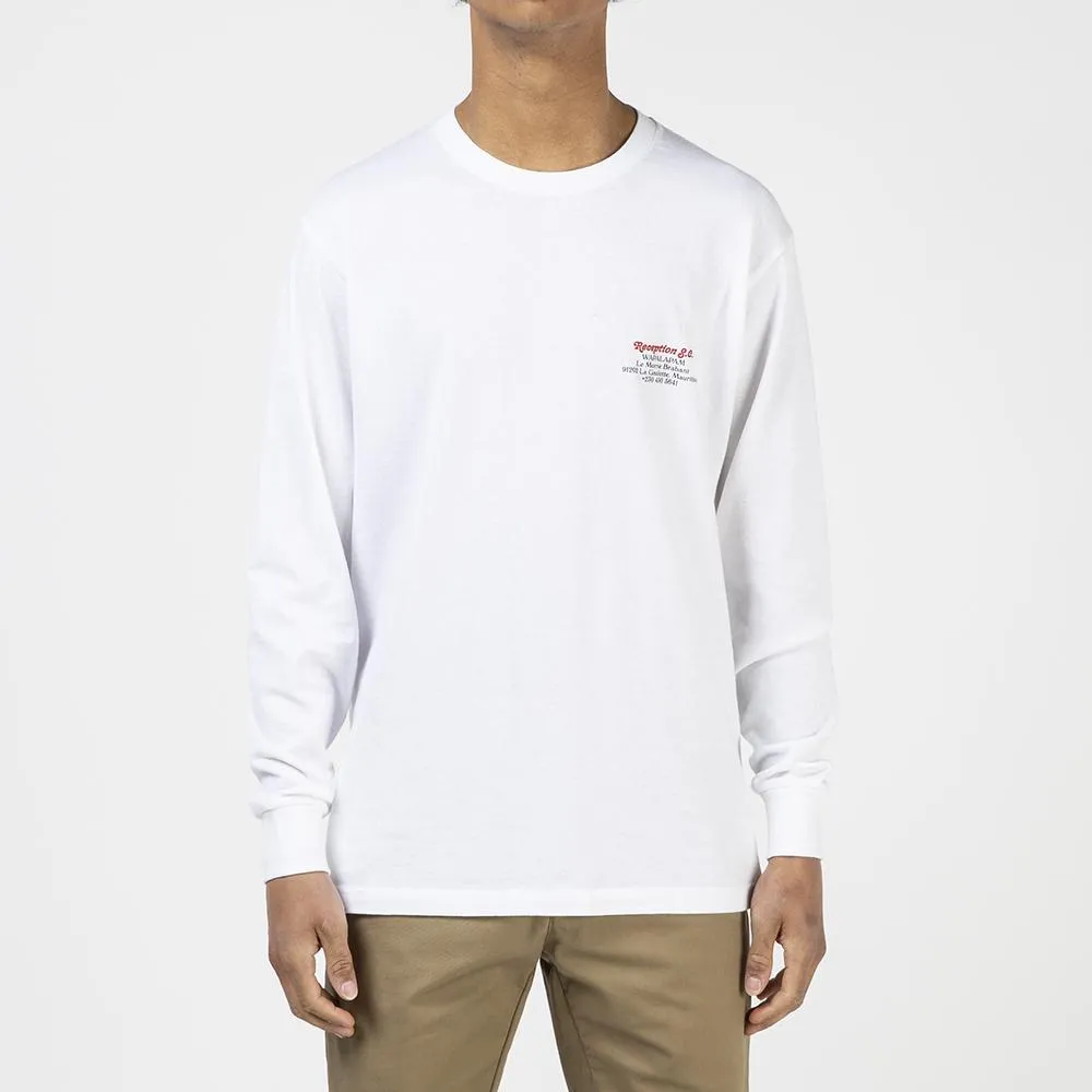 Reception S.C. Wapalapam Long Sleeve T-shirt / White