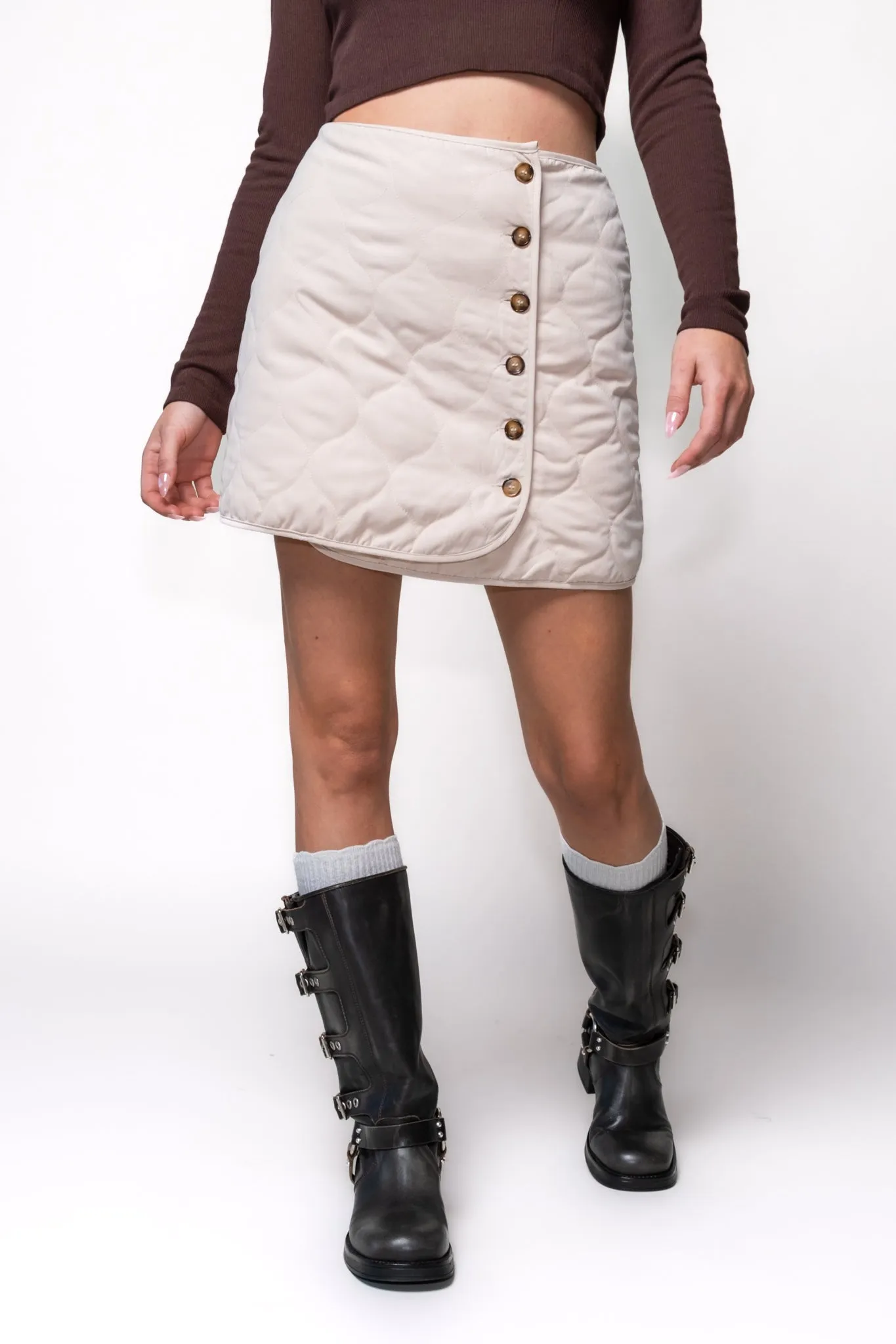 Sami Quilted Mini Skirt