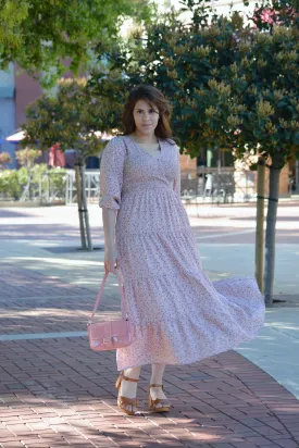 Sloan Pink Floral Maxi Dress