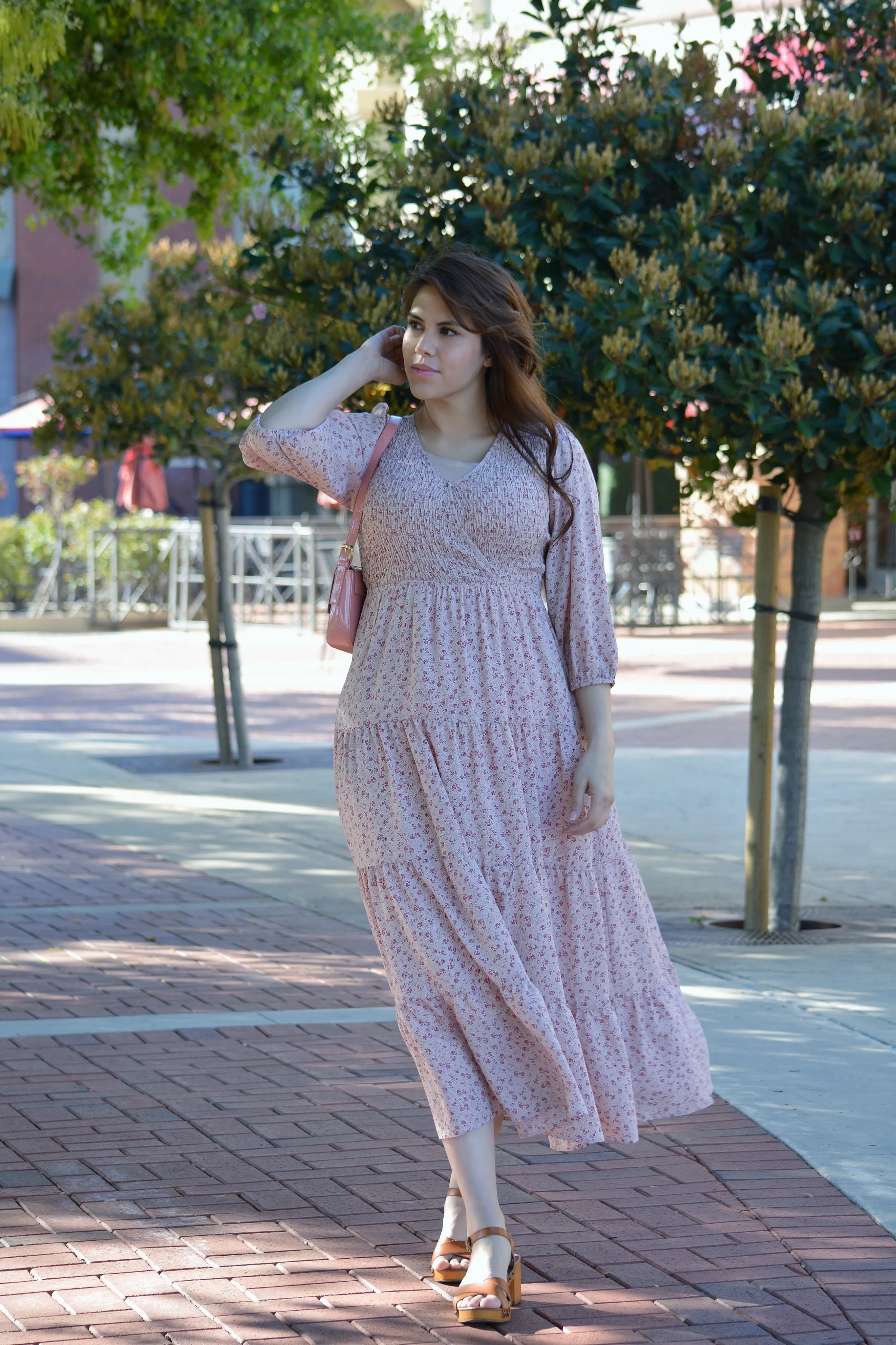 Sloan Pink Floral Maxi Dress