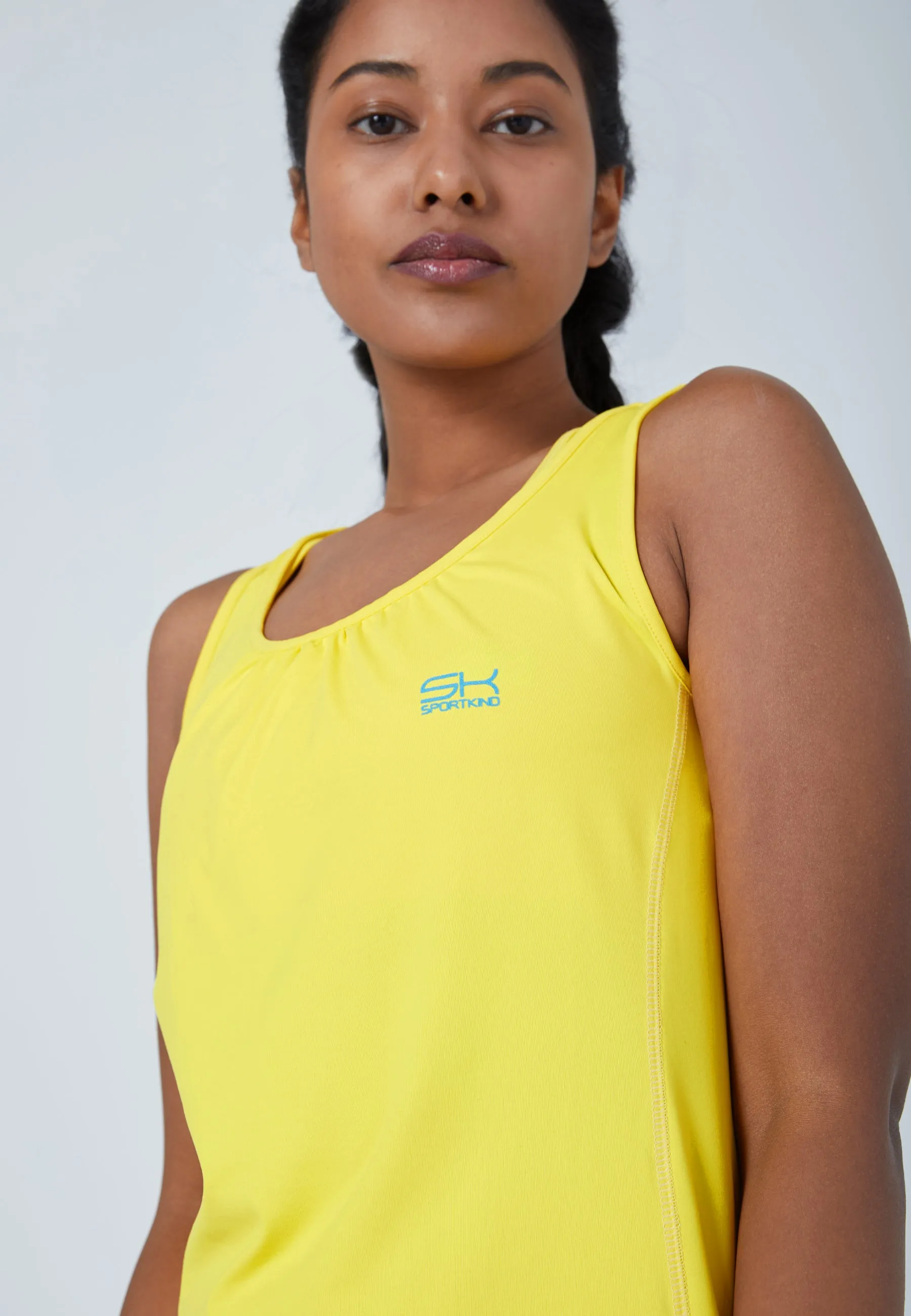 Tennis Tanktop Loose Fit, Yellow