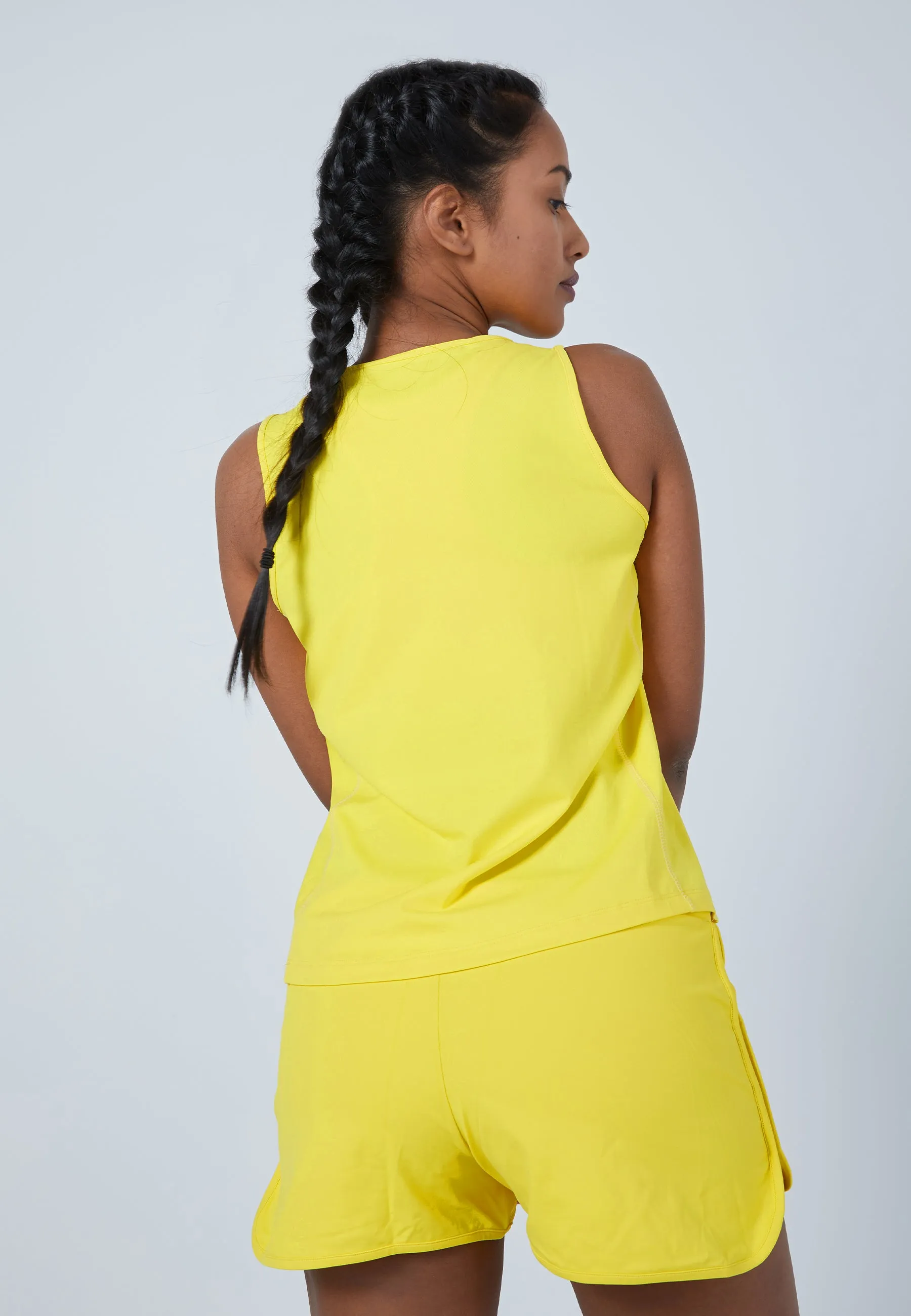 Tennis Tanktop Loose Fit, Yellow