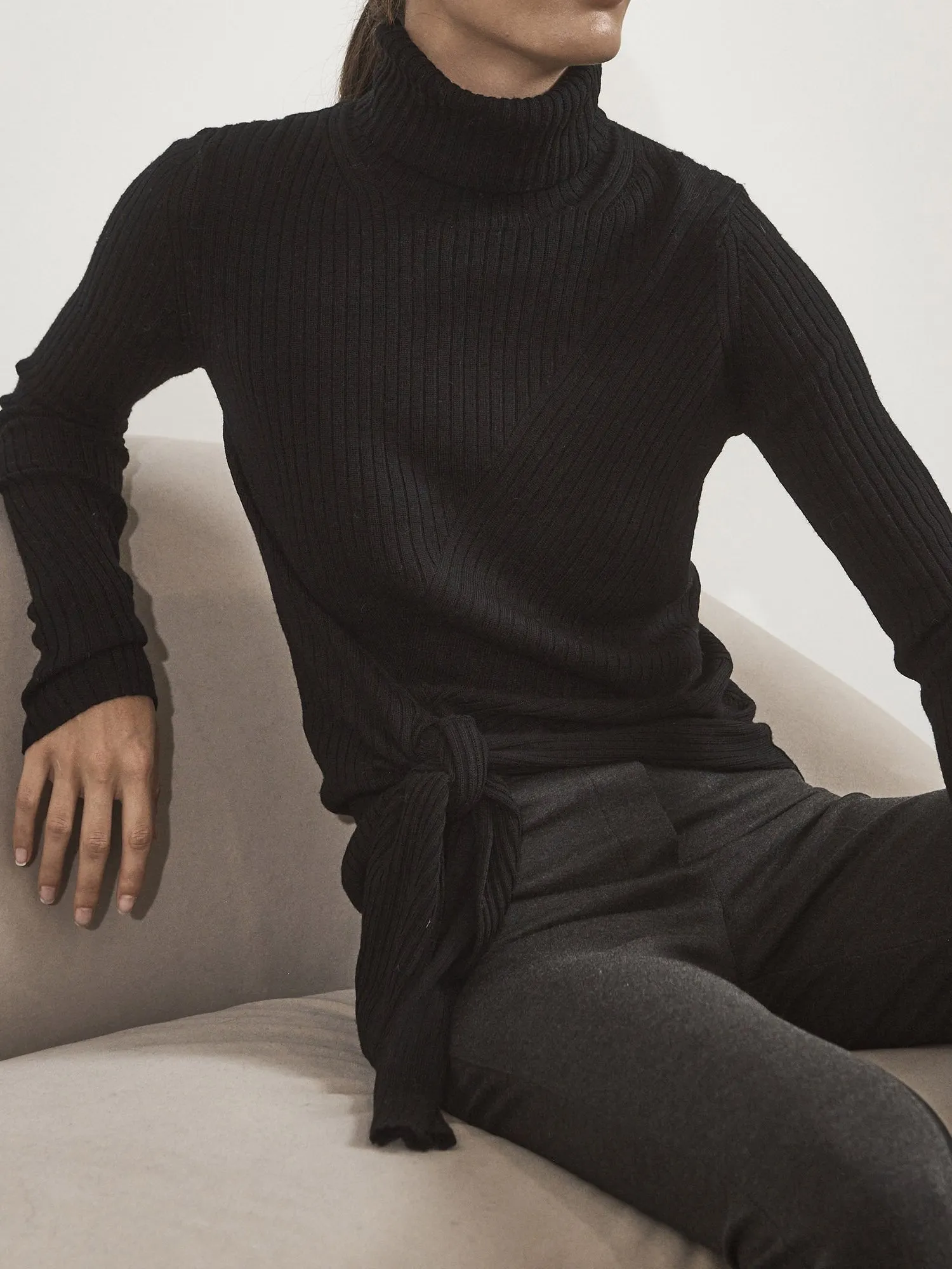 The Dean Wrap Turtleneck