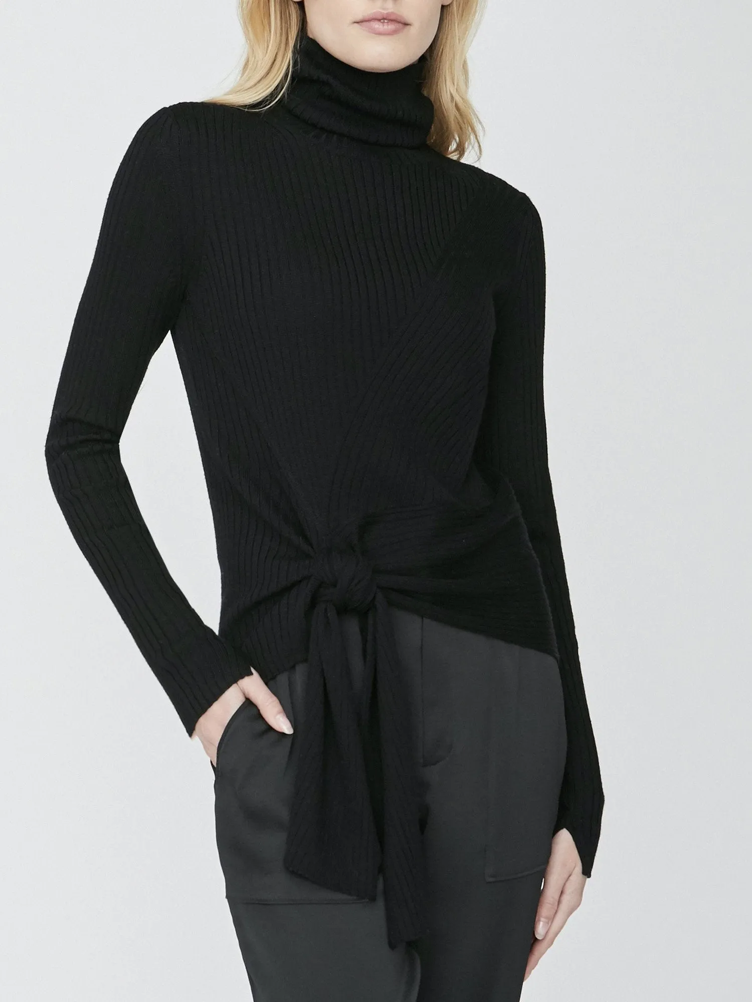 The Dean Wrap Turtleneck