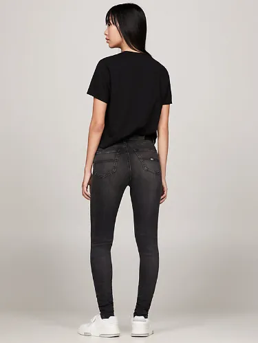 Tommy Jeans Nora Mid Rise Skinny Jeans - Denim Black