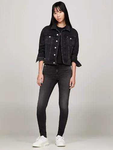 Tommy Jeans Nora Mid Rise Skinny Jeans - Denim Black