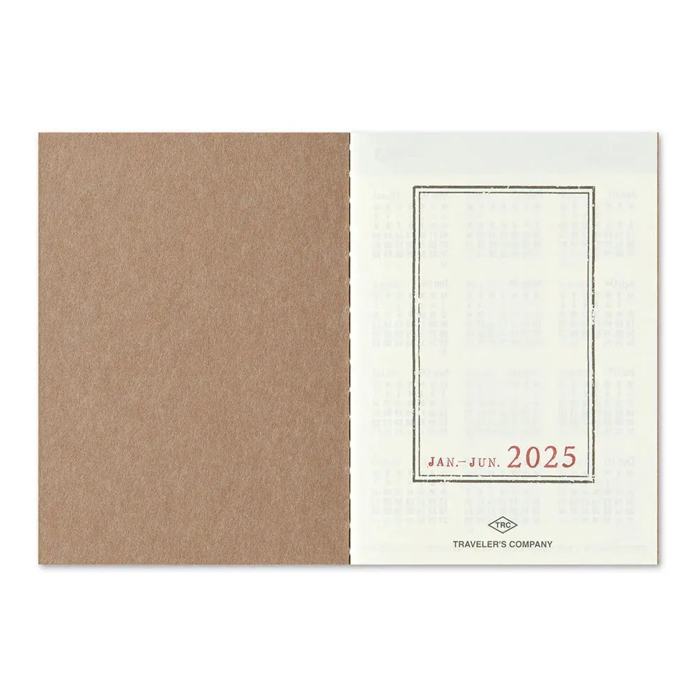 Traveler's Company 2025 - Weekly Diary Refill (Passport)