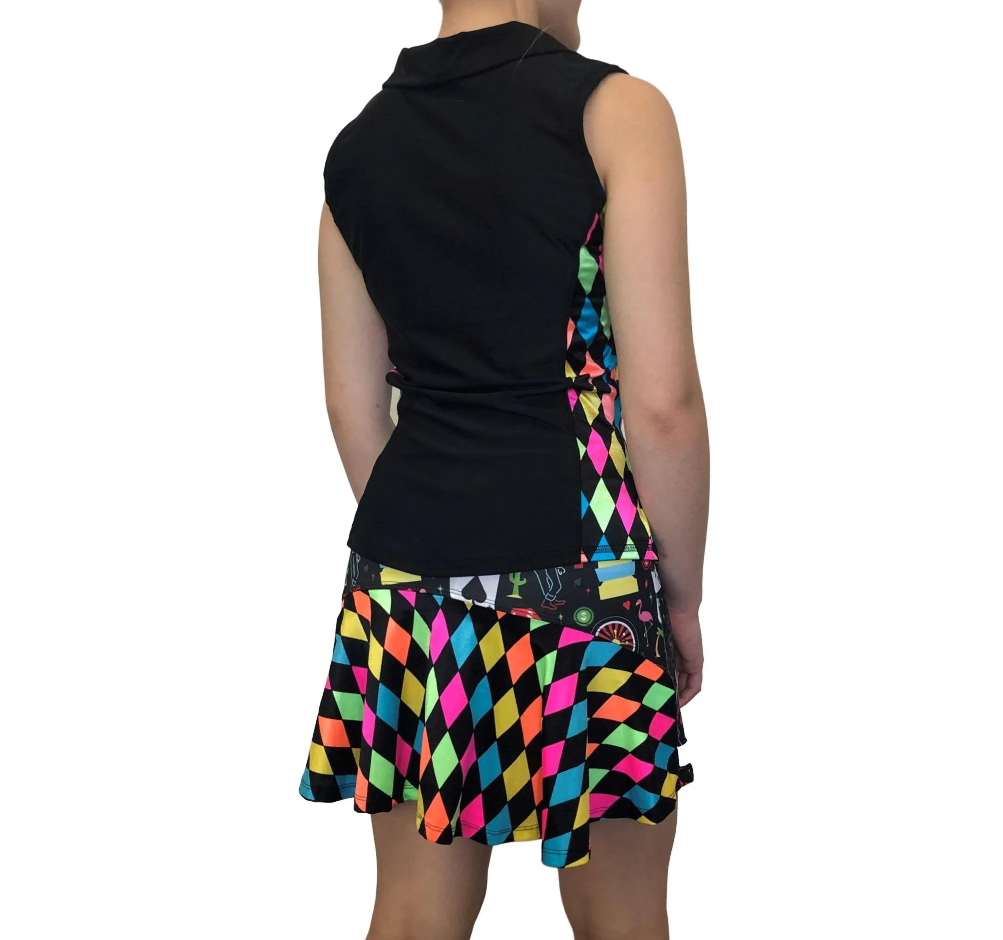 Vegas and Neon Diamond Athletic Golf Outfit